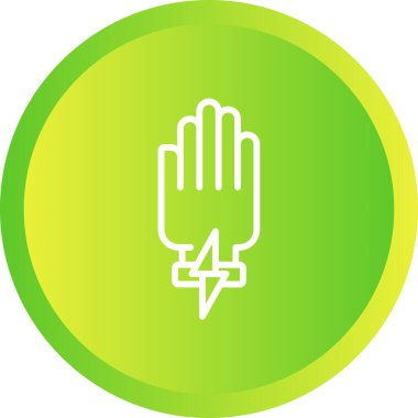 Eldiven simgesi, vektör illüstrasyonu basit tasarım