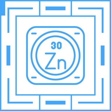 çinko kimyasal element simgesi, basit satır biçimi