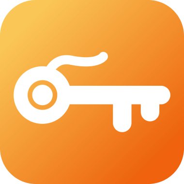 anahtar simgesi, vektör illüstrasyonu 