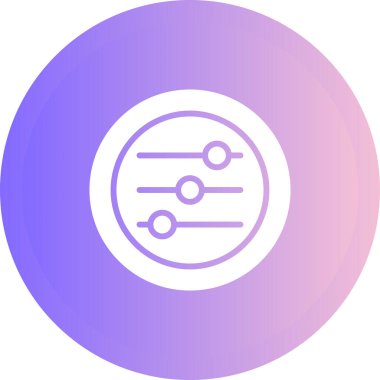 Sliders modern simgesinin vektör illüstrasyonu        