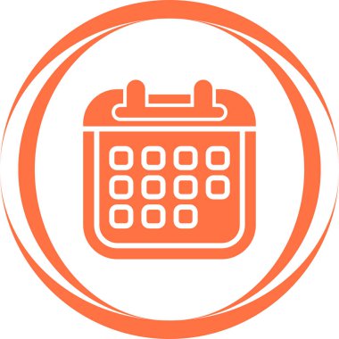 takvim anımsatma simgesi, özet biçimi, vektör illüstrasyonu