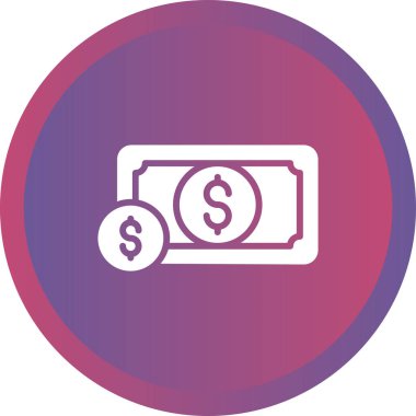 Para için. Web simgesi basit illüstrasyon