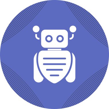 robot ağ simgesi, vektör illüstrasyonu