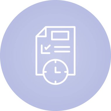 Son teslim tarihi simgesi tasarımı, vektör illüstrasyonu