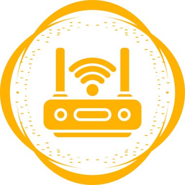 Wi-fi yönlendirici. Web simgesi basit illüstrasyon
