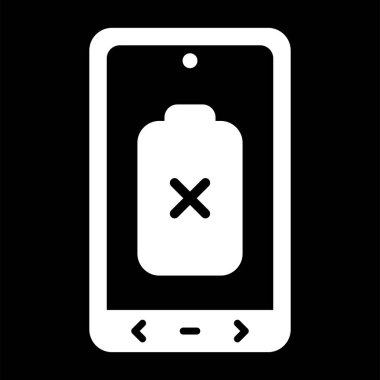 Boş Batarya simgesinin vektör çizimi