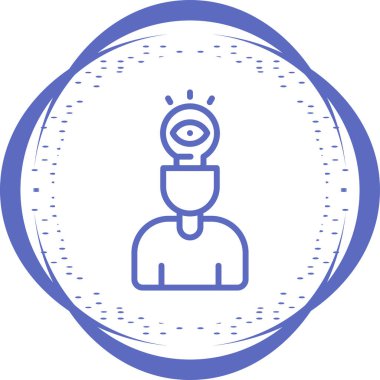 Görsel Düşünme Ağı vektör çizimi