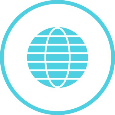 Globe web simgesinin illüstrasyonu 