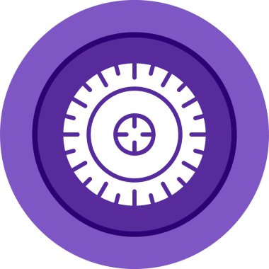 Hedef simgenin vektör illüstrasyonu 