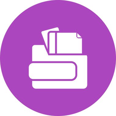 belge web simgesi vektör illüstrasyonu