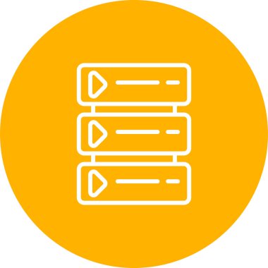 sunucu simgesi, vektör illüstrasyonu basit tasarım