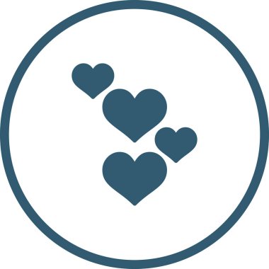 Love hearts web vektör illüstrasyonu