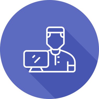 kullanıcı. Web simgesi basit illüstrasyon