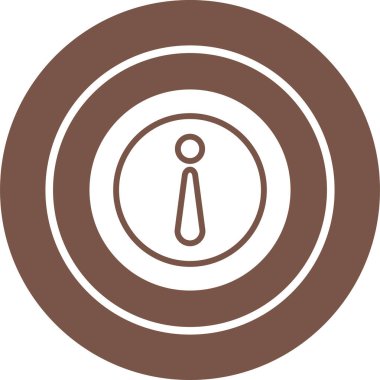 Dairedeki bilgi simgesinin web illüstrasyonu