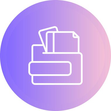 belge web simgesi vektör illüstrasyonu