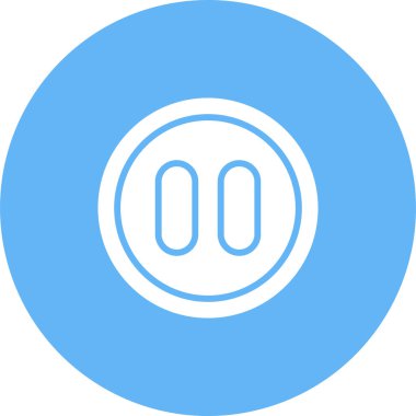 Duraklat düğmesine simge vektör çizim