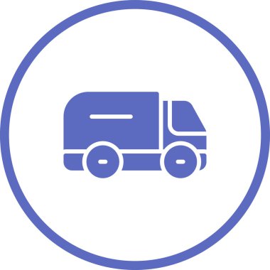 Kamyon web simgesi. Vektör illüstrasyonu