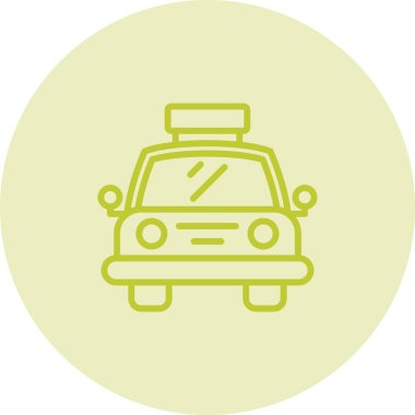 Taksiyle. Web simgesi basit illüstrasyon