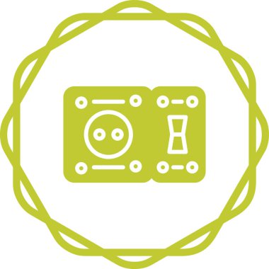 GFCI Outlet ağ vektör illüstrasyonu