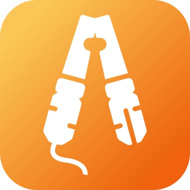 Kablo Kıskaç simgesi, vektör illüstrasyonu basit tasarım