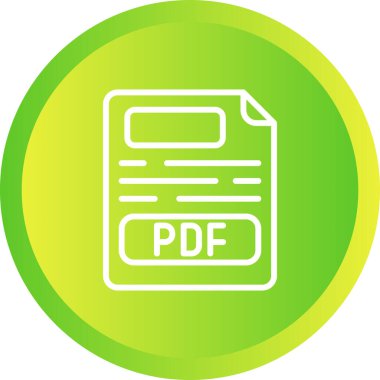 PDF dosya vektör simgesi 