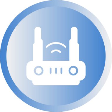 router vektör simgesi, tasarım taslağı 