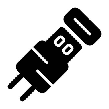  Usb Kablo ağ simgesi vektör illüstrasyonu 