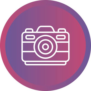 Kamera. Web simgesi basit tasarım