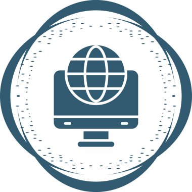 Modern eCommerce Ev Sahipliği simgesinin vektör illüstrasyonu 