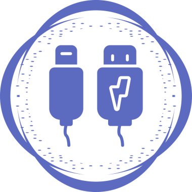 Yıldırım. Web simgesi basit illüstrasyon