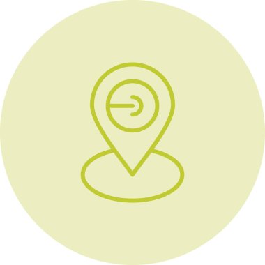 Harita Konumu Web simgesi vektör çizimi 