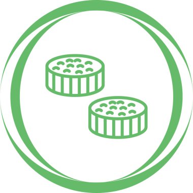 Suşi simgesinin basit web çizimi