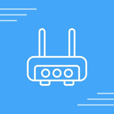 router vektör simgesi, tasarım taslağı 