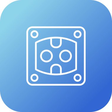 Soket simgesi tasarımı, vektör illüstrasyonu