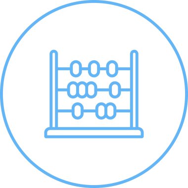 Abaküs. Web simgesi basit illüstrasyon   