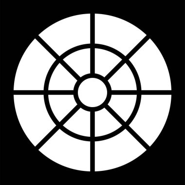 Pantone Simgesi. Renkli Tekerlek İşareti. Vektör İllüstrasyon Kılavuzu.