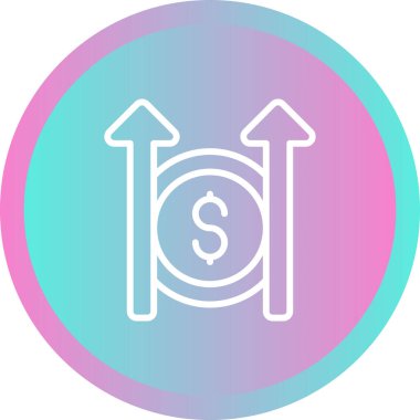 maliyet web simgesi vektör illüstrasyonu 