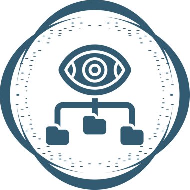 Veri Görselleştirme simgesinin vektör çizimi