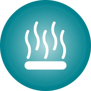 duman sinyali simgesi, web illüstrasyonu