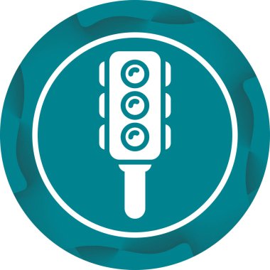 Semaphore web simgesi, vektör illüstrasyonu  