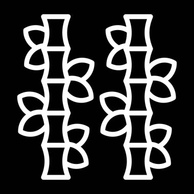 Bambu, ağ basit illüstrasyon