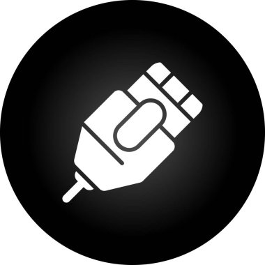 Ethernet Kablo simgesinin vektör illüstrasyonu