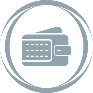 m-cüzdan simge vektör çizim 