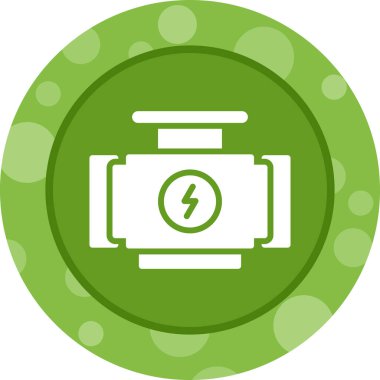 araba motoru simgesi vektör illüstrasyonu   