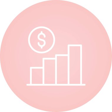 Stats icon, vector illustration simple design