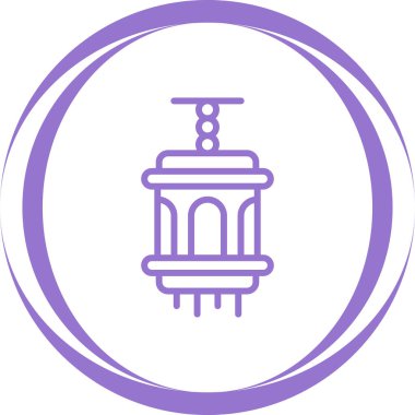 Kamp Feneri Simgesi. Lamba Kampı. Yaşlı Gazyağı Lambası. Retro Gaz Lambası. 