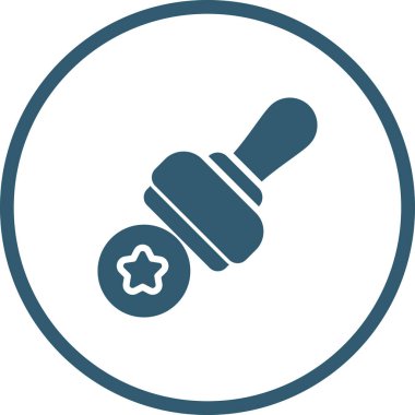 vector illustration of modern Stamp icon   