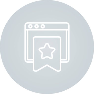 Yer İmi Sekmeleri web simgesi, basit vektör illüstrasyonu