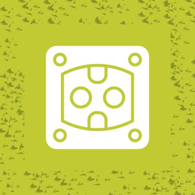 Soket simgesi tasarımı, vektör illüstrasyonu