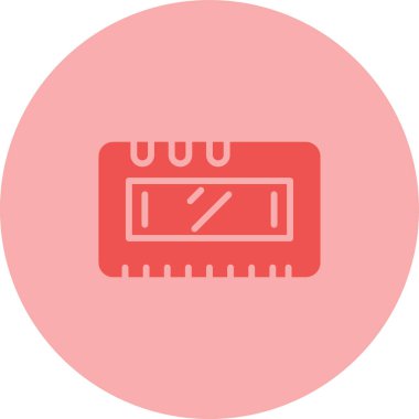 Lcd ekran simgesi, vektör illüstrasyonu basit tasarım